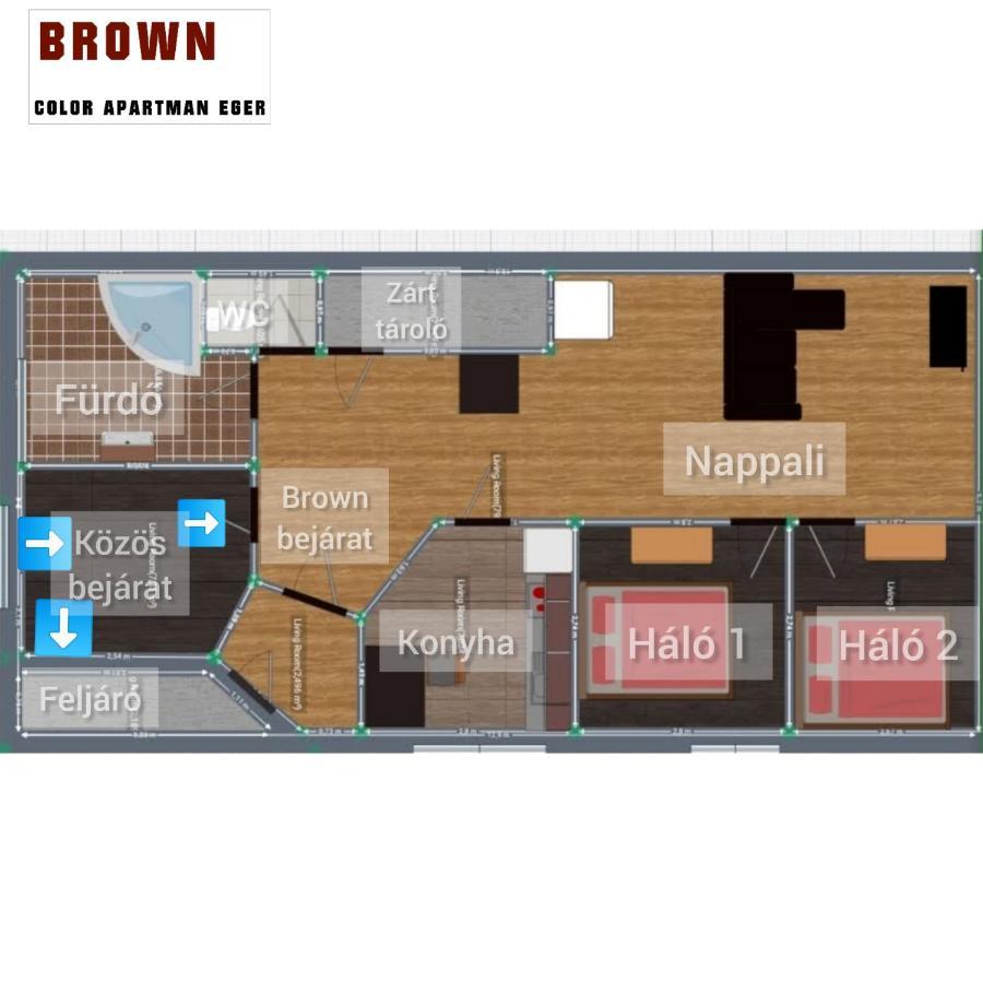 Color Apartmanok Егер Екстериор снимка