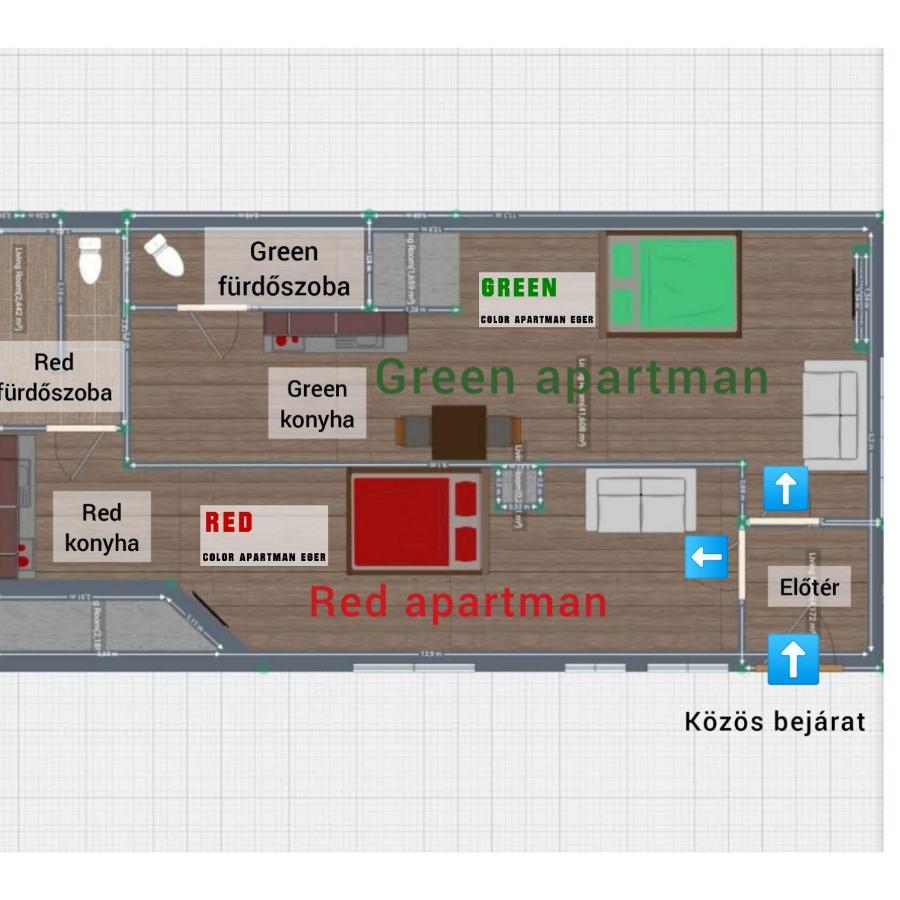 Color Apartmanok Егер Екстериор снимка